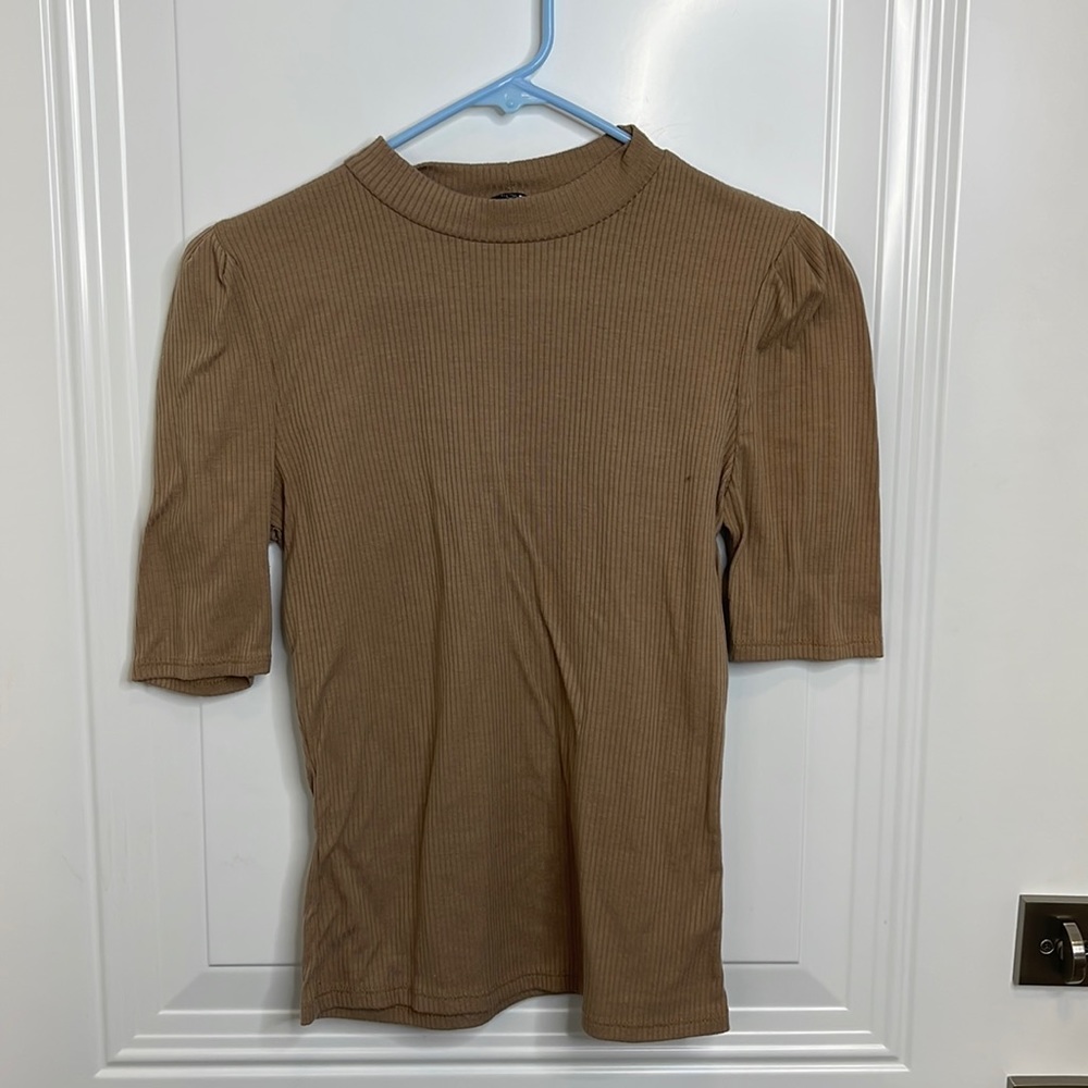 Light Brown Short Sleeve - Fashion Nova - Large